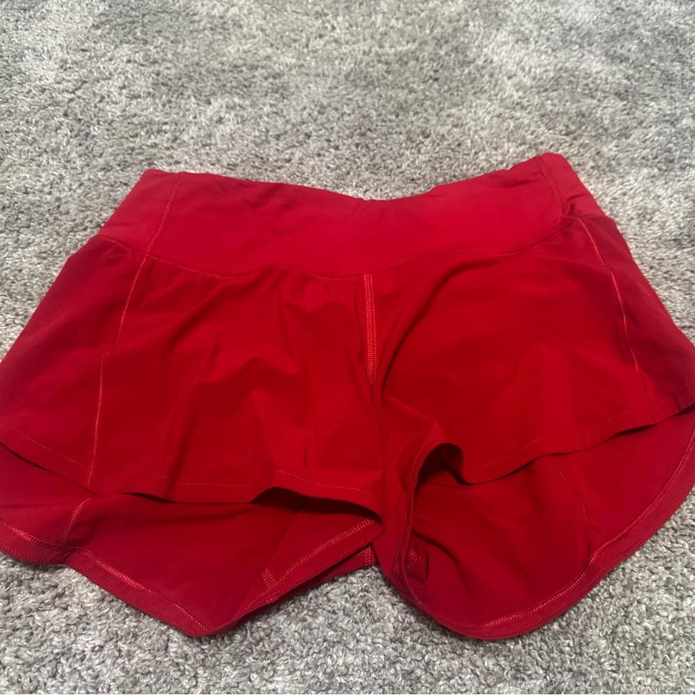 Lululemon Speed Up Mid Rise 4 inch Shorts